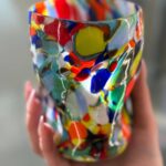 Original Murano Glas - Trinkglas Multicolor