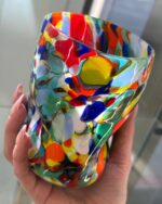 Original Murano Glas - Trinkglas Multicolor – Bild 2