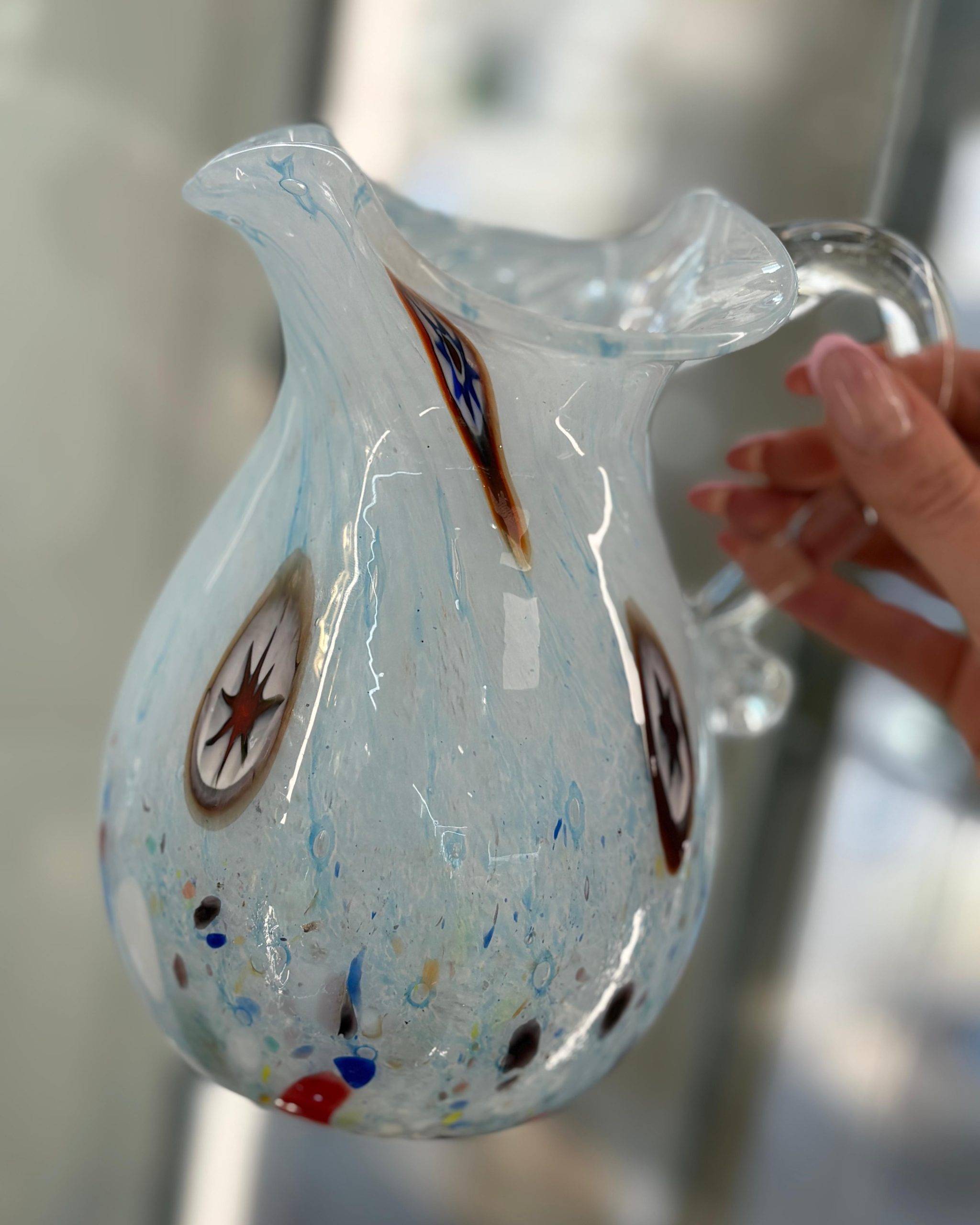 WhatsApp-Image-2026-04-26-at-11.33.01-19-scaled-1.jpeg Original Murano Glas - Karaffe Multicolor – Bild 1