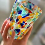Original Murano Glas - Trinkglas Multicolor