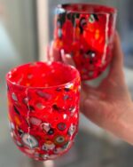 Original Murano Glas - Trinkglas Multicolor – Bild 2